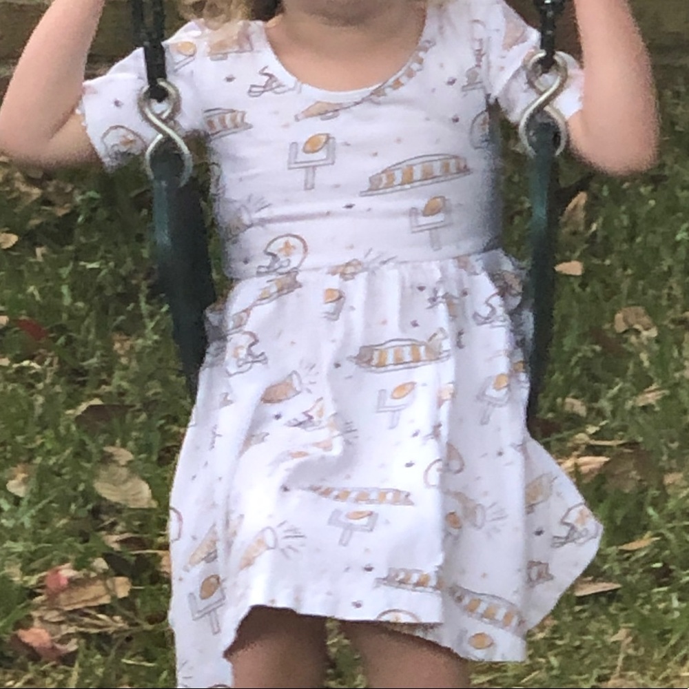 Who Dat dress. Toddler